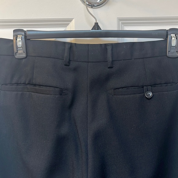 Banana Republic Men Wool Black Slacks Dress Pants Size 35/34 - Picture 7 of 7